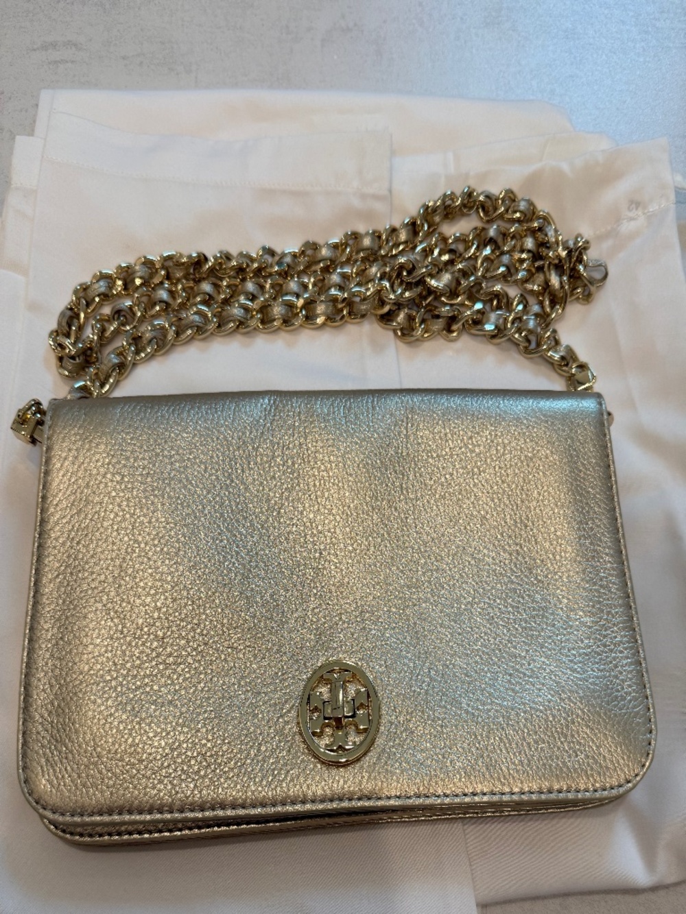 Tory Burch Gold Bag